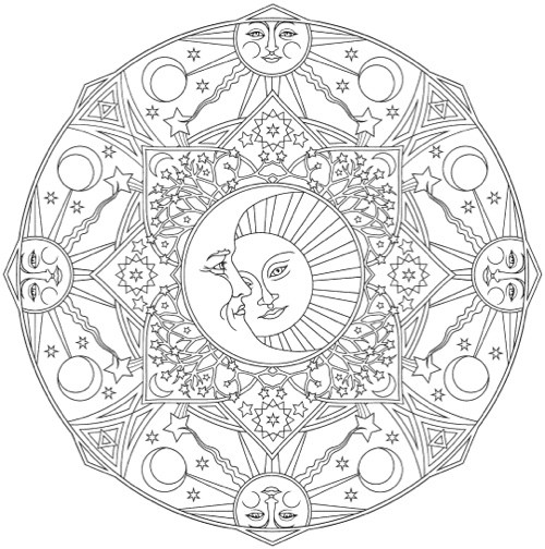 500x504 Mandala Coloring Books Of The Best Coloring Books For Adults