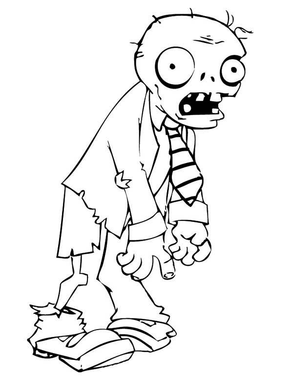 600x776 9 Fun Free Printable Halloween Coloring Pages Zombis, Peliculas