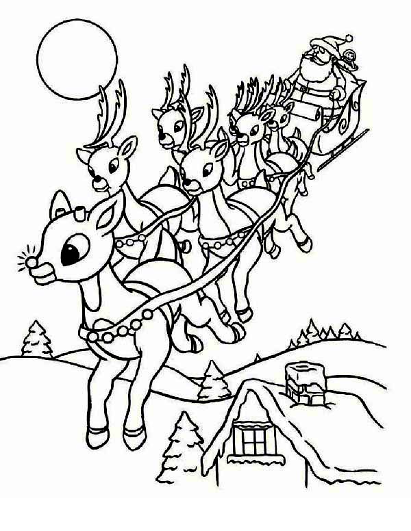 600x776 Santa Clauss Riding Christmas Sleigh On Christmas Eve On Christmas