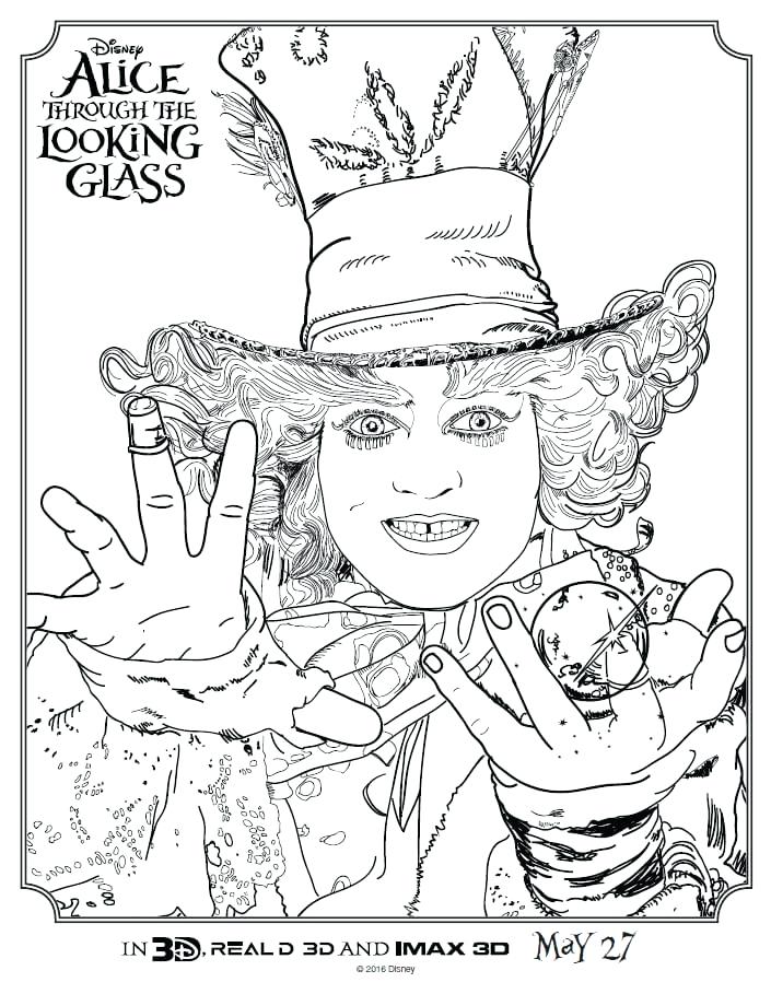 705x909 Mad Hatter Coloring Pages Free Free Printable Mad Hatter Coloring