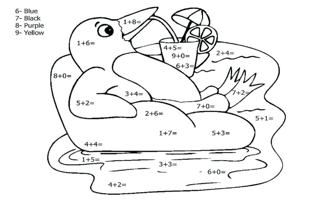1048x681 Math Coloring Pages 3rd Grade Sheets Fun Addition Worksheets