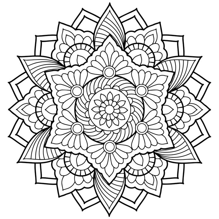 736x736 Fun Mandala Coloring Pages For Adults Best 25 Printable Ideas