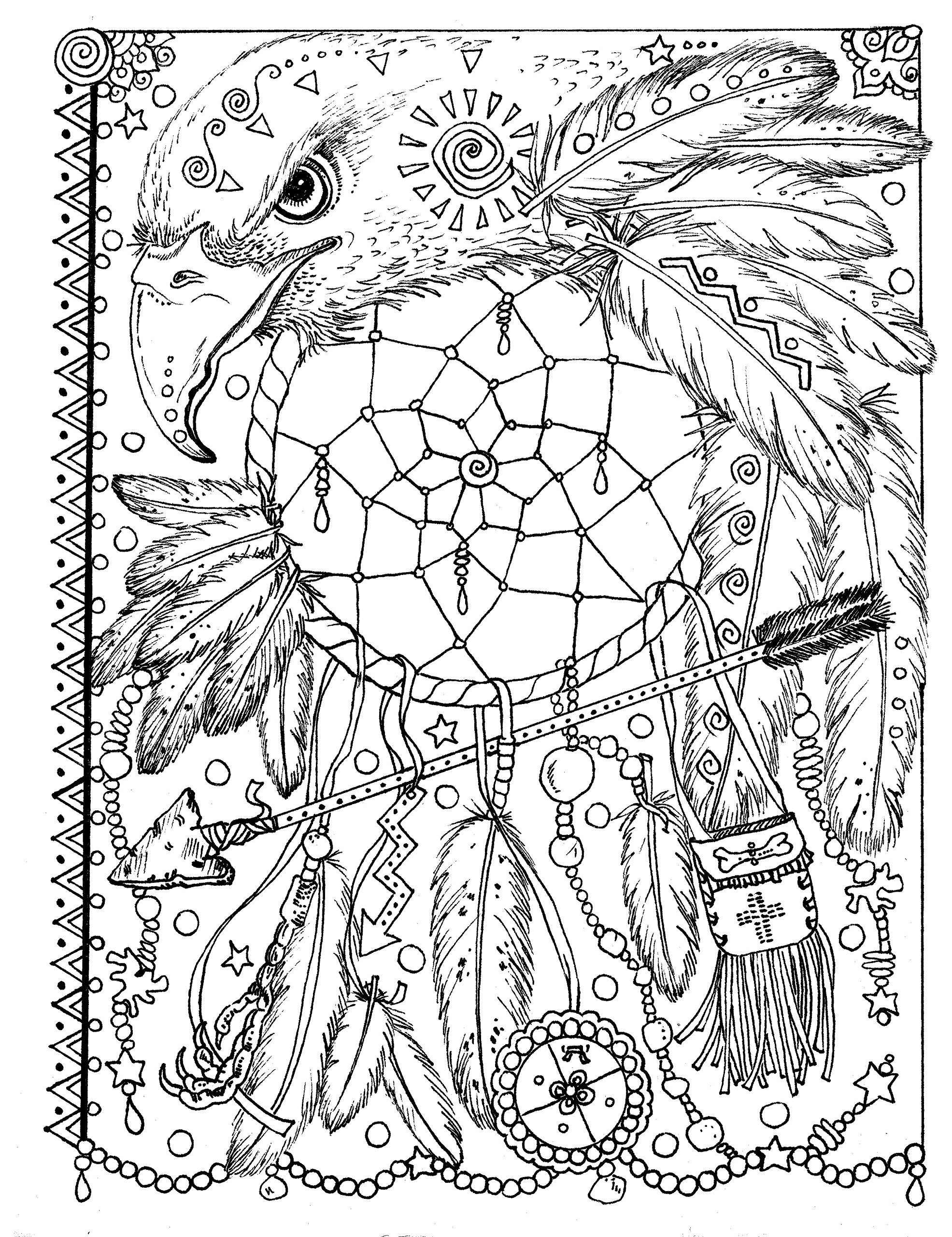 1971x2560 Animal Spirit Dreamcatchers Coloring Fun For All Ages. Deborah