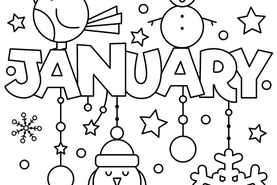 960x640 January Coloring Page New Year January Coloring Pages Printable