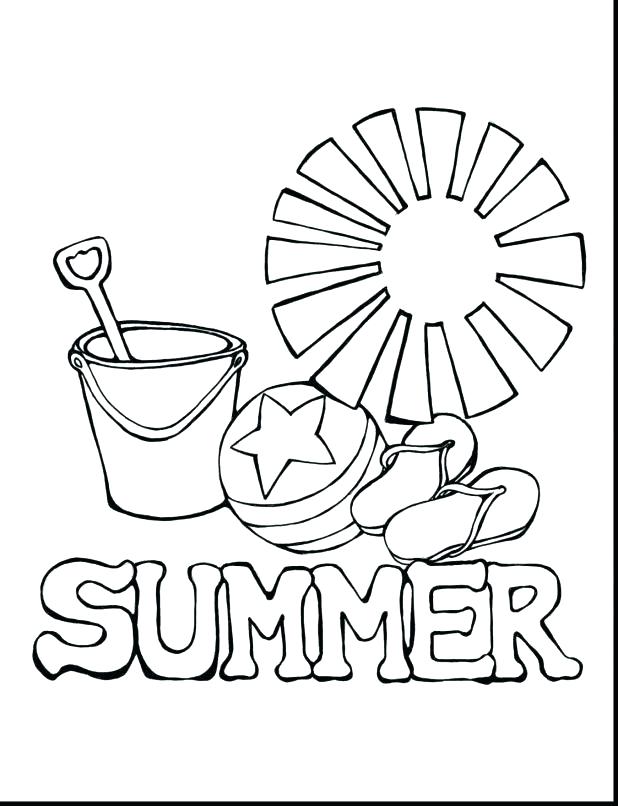 618x806 Summer Fun Coloring Pages