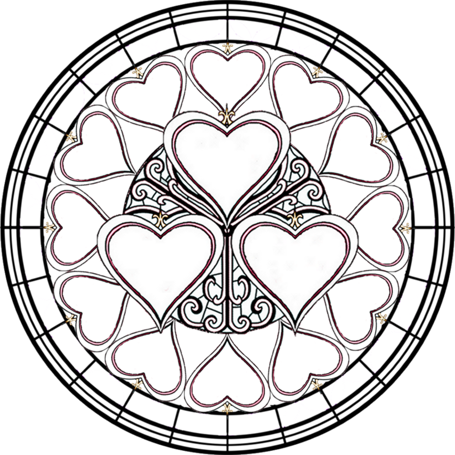 894x894 Weird Circular Coloring Pages Fun With Stained Glass