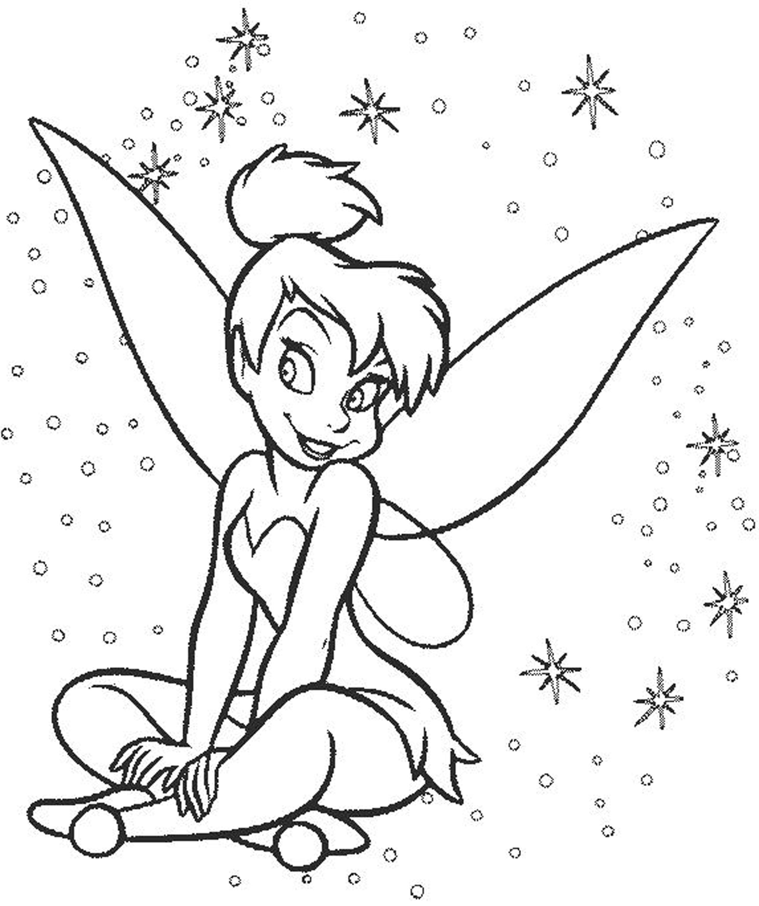 2550x3044 New Easy Fun Free Printable Disney Fairy Coloring Pages Design