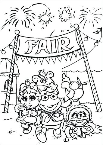 342x480 Fair Coloring Page 2238472