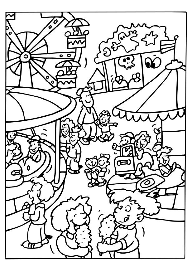 616x872 Carnivals For Kids Coloring Page Carnival