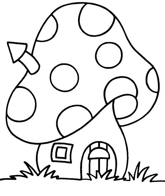 Fungi Coloring Page