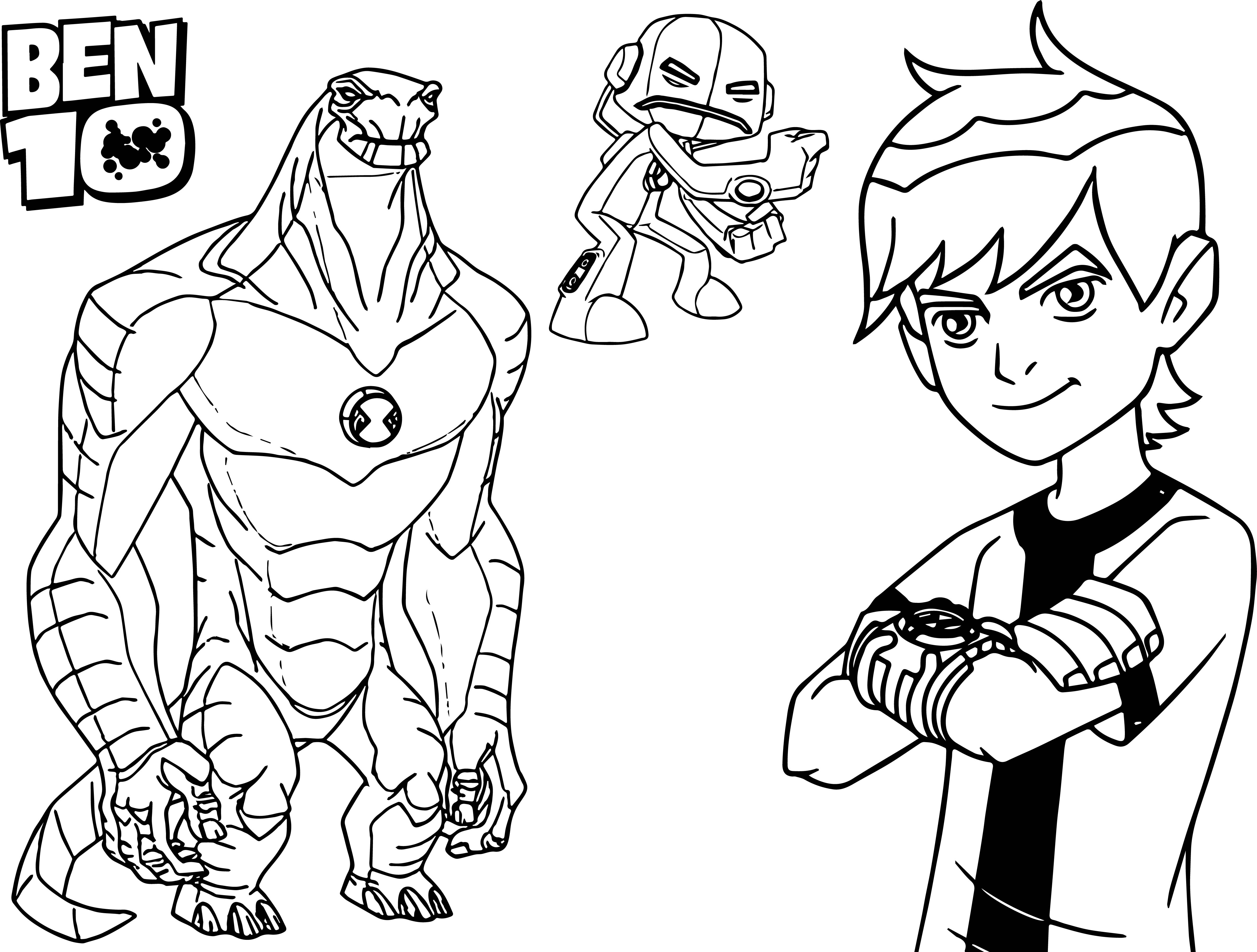 4756x3602 Ben Ten Coloring Pages Funny Coloring To Print