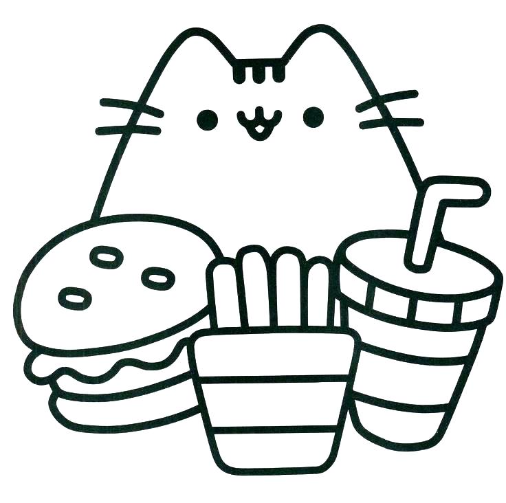 736x732 Funny Cat Coloring Pages Happy Kitten Coloring Page Coloring Page
