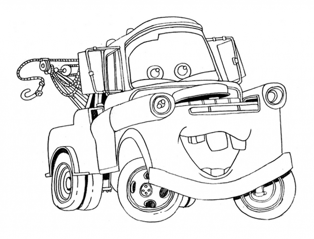1024x781 Lightning Mcqueen Mater Coloring Pages