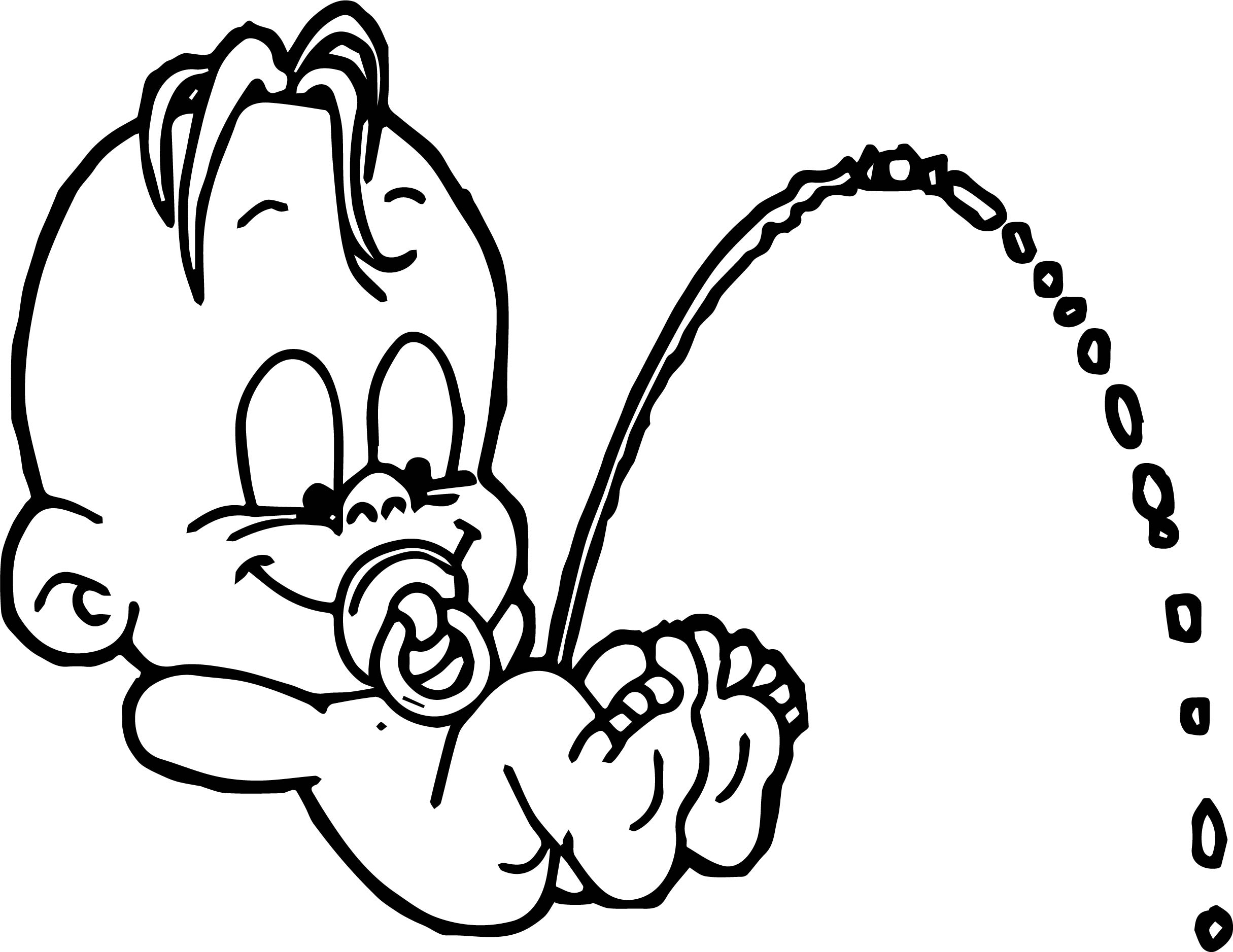 2430x1877 Funny Cartoon Baby Coloring Page Wecoloringpage