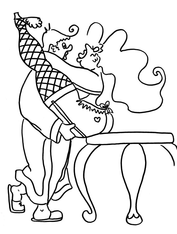 570x751 Funny Cartoon Coloring Pages