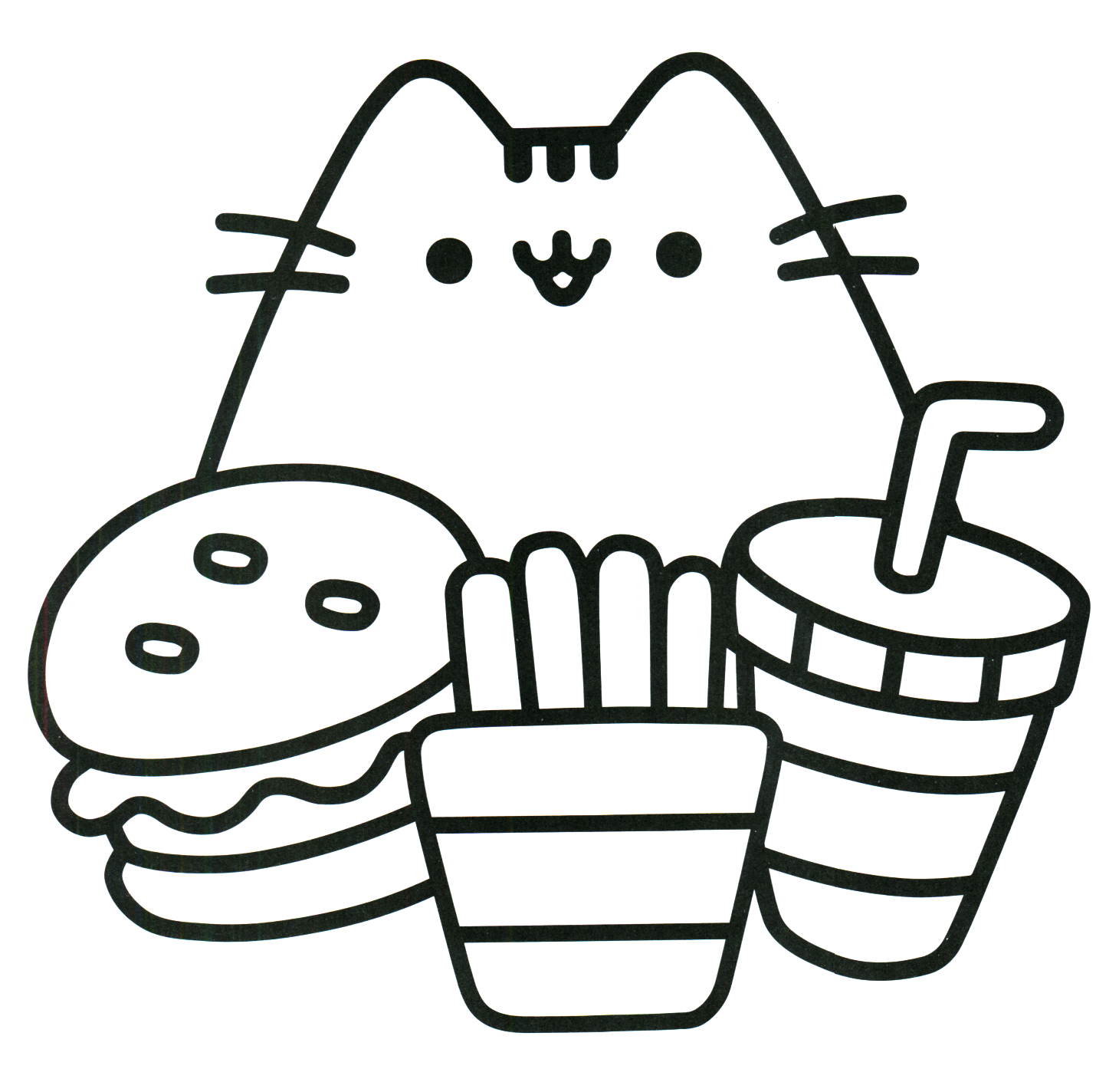 1430x1424 Pusheen Coloring Book Pusheen Pusheen The Cat Pusheen Coloring