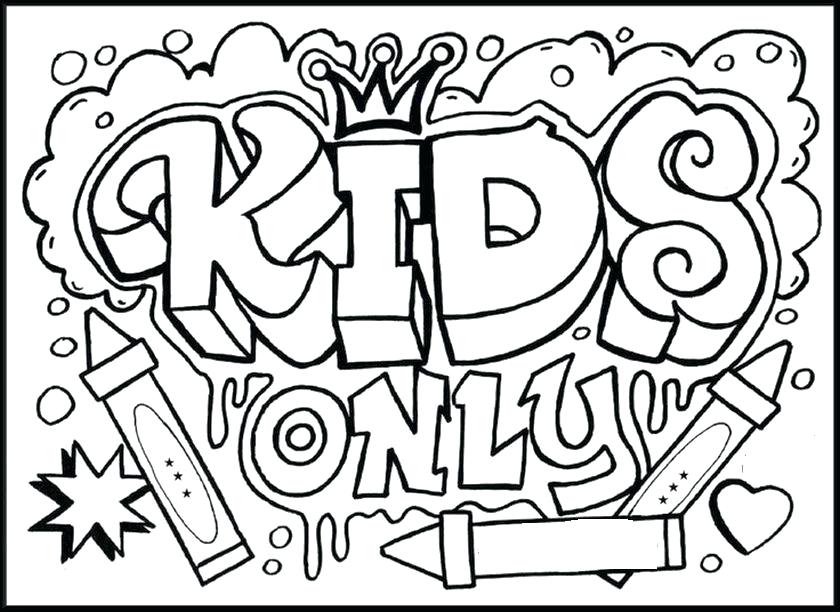 840x612 Fun Coloring Sheets For Kids Coloring Pages For Kids Full Size