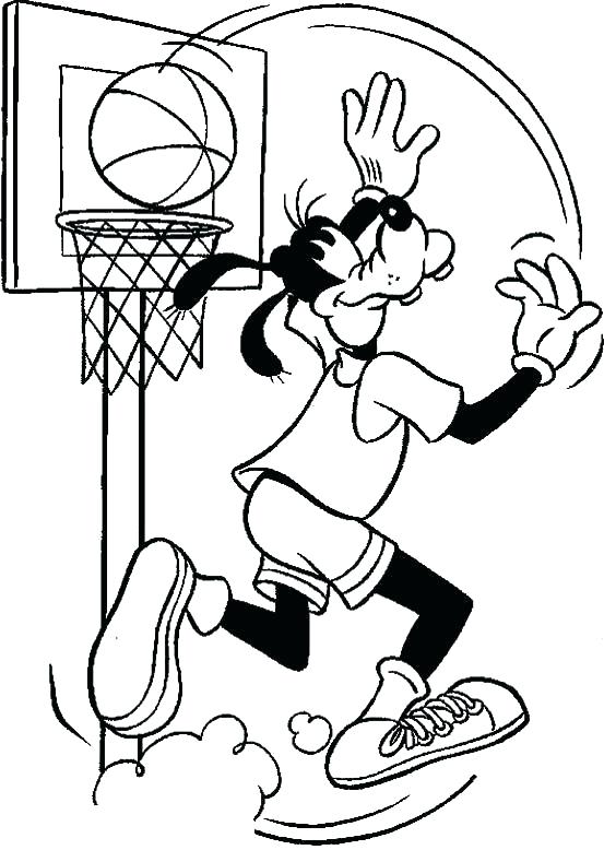 553x778 Goofy Coloring Page Goofy Coloring Basketball Coloring Pages Goofy