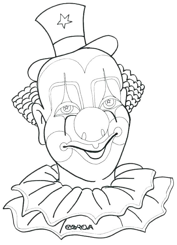 567x785 Coloring Pages Of Scary Clowns G Pages Clown Funny Faces Clowns
