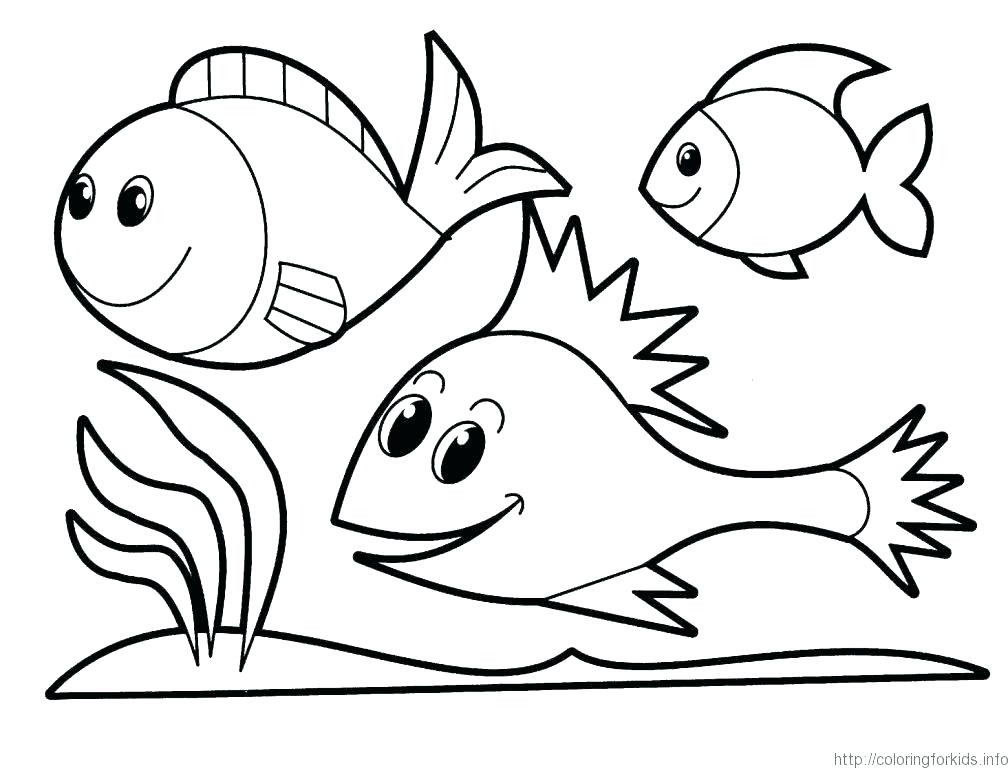 Funny Fish Coloring Pages