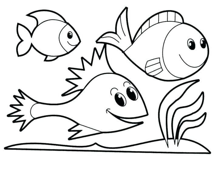 728x555 Fish Coloring Pages To Print Funny Fish Coloring Page Fish