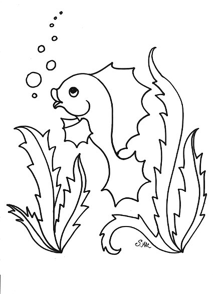 425x584 Funny Fish Coloring Pages S.mac's Place To Be