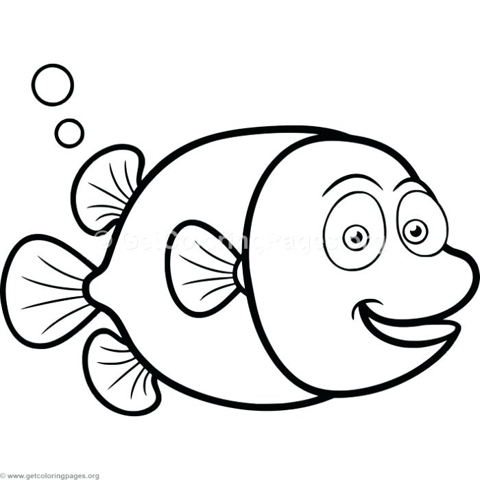 700x700 Cute Fish Coloring Pages Fish Cartoon Coloring Page Cute Fish
