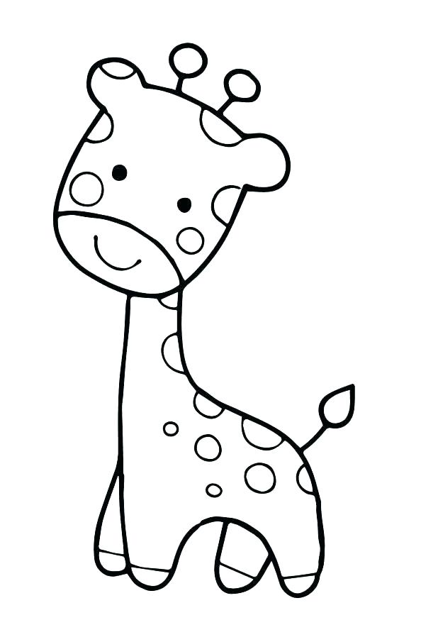 618x874 Cute Giraffe Colouring Pages Funny Coloring Page