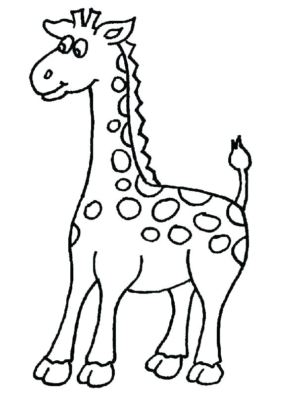 600x801 Cool Giraffe Color Page Cute Cartoon Giraffe Ng Pages Of Giraffes