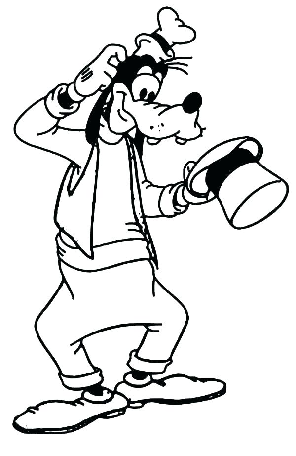 600x923 Goofy Coloring Pages Baby Goofy Coloring Pages Goofy Coloring