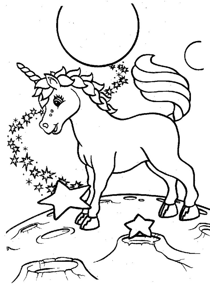 Funny Horse Coloring Pages