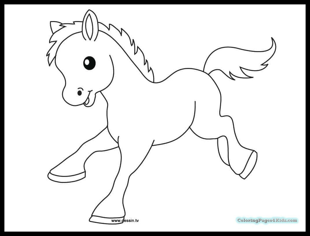 1074x818 Awesome Baby Einstein Horse Coloring Pages For Kids Image
