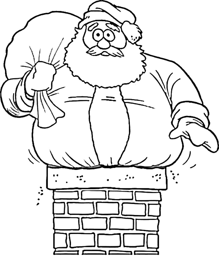 700x829 Funny Christmas Coloring Pages
