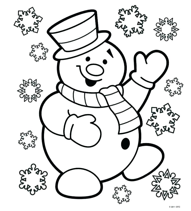 768x845 Santa Color Pages