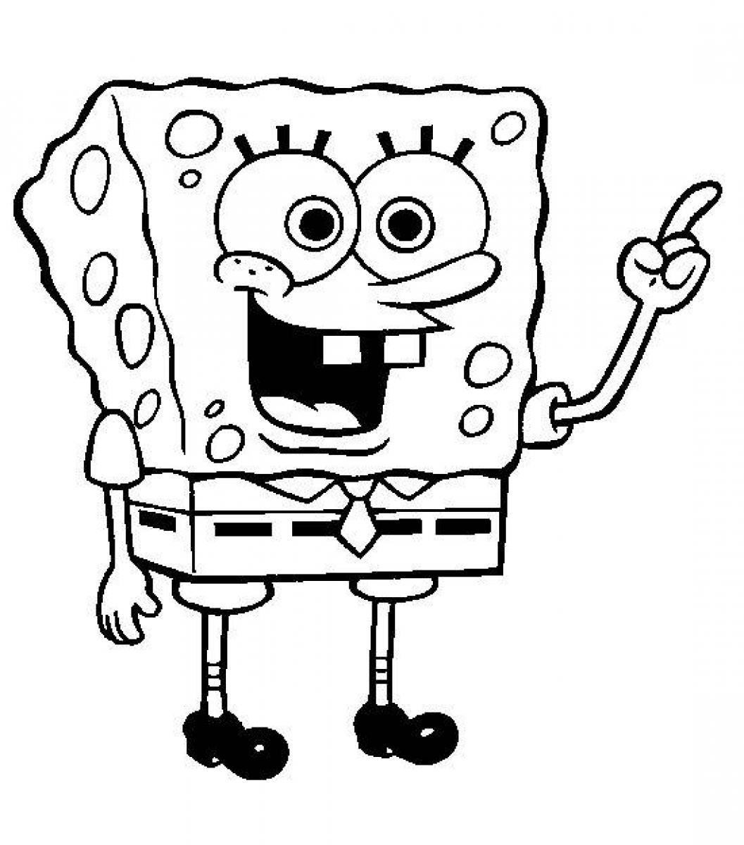 1057x1200 Last Minute Spongebob Outline Squarepants Colo