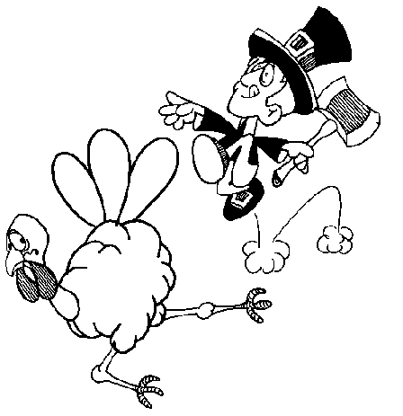 448x463 Thanksgiving Coloring Pages For Kids Kids World