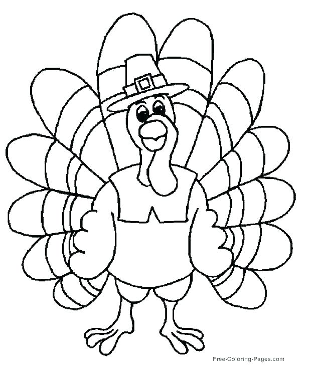 618x728 Turkey Coloring Picture Free Turkey Coloring Pages Best Turkey