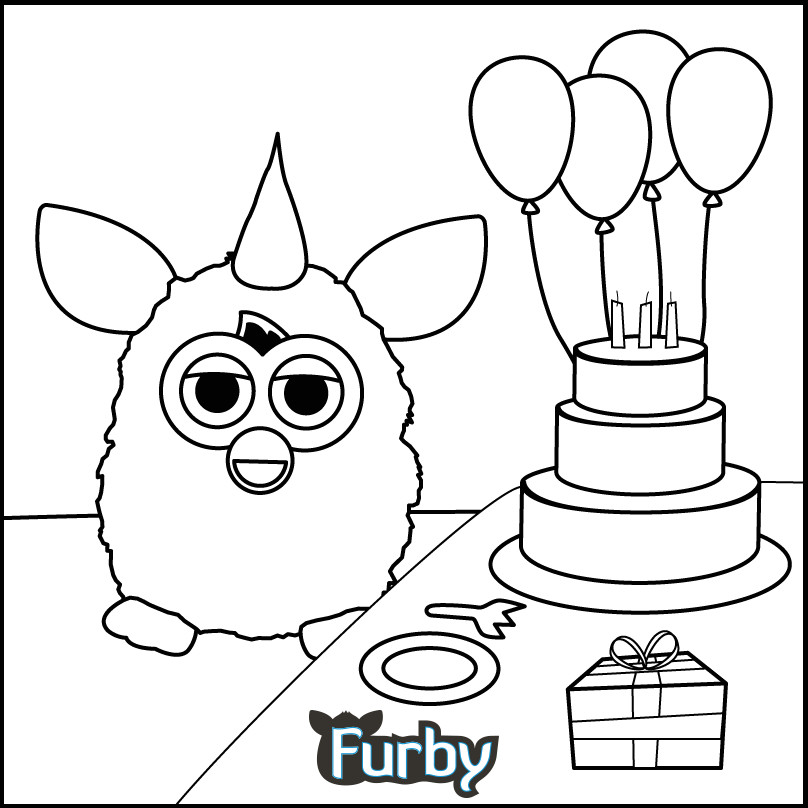 808x808 Best Of Furby Coloring Pages Coloring Ws