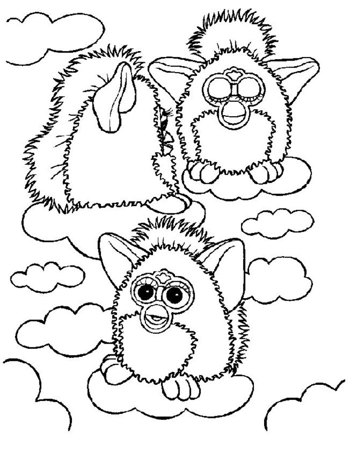 700x900 Coloring Pages Furby, Printable For Kids Amp Adults, Free