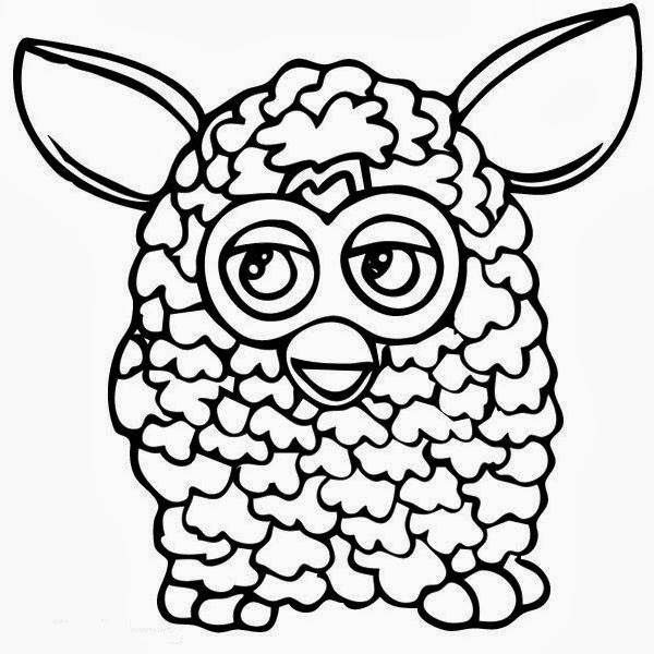 600x600 Fluffy Furby Coloring Pages Batch Coloring