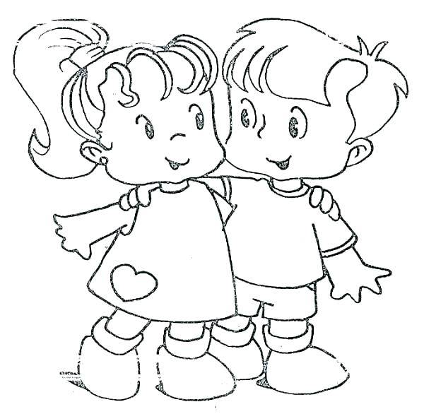 600x586 Friends Coloring Page Friends Coloring Page Best Friends Coloring