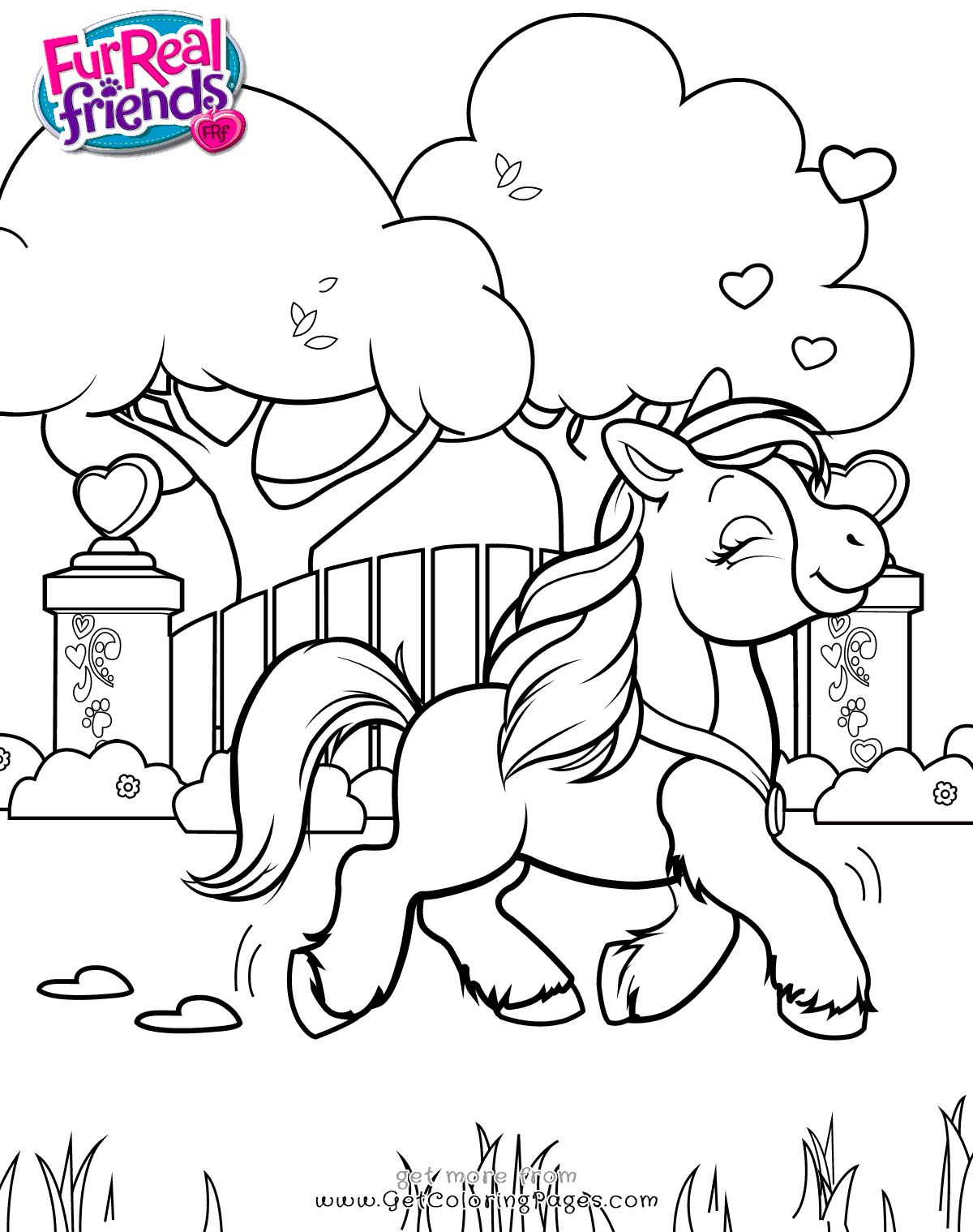 1200x1519 Furreal Friends Coloring Pages Butterscotch Pony