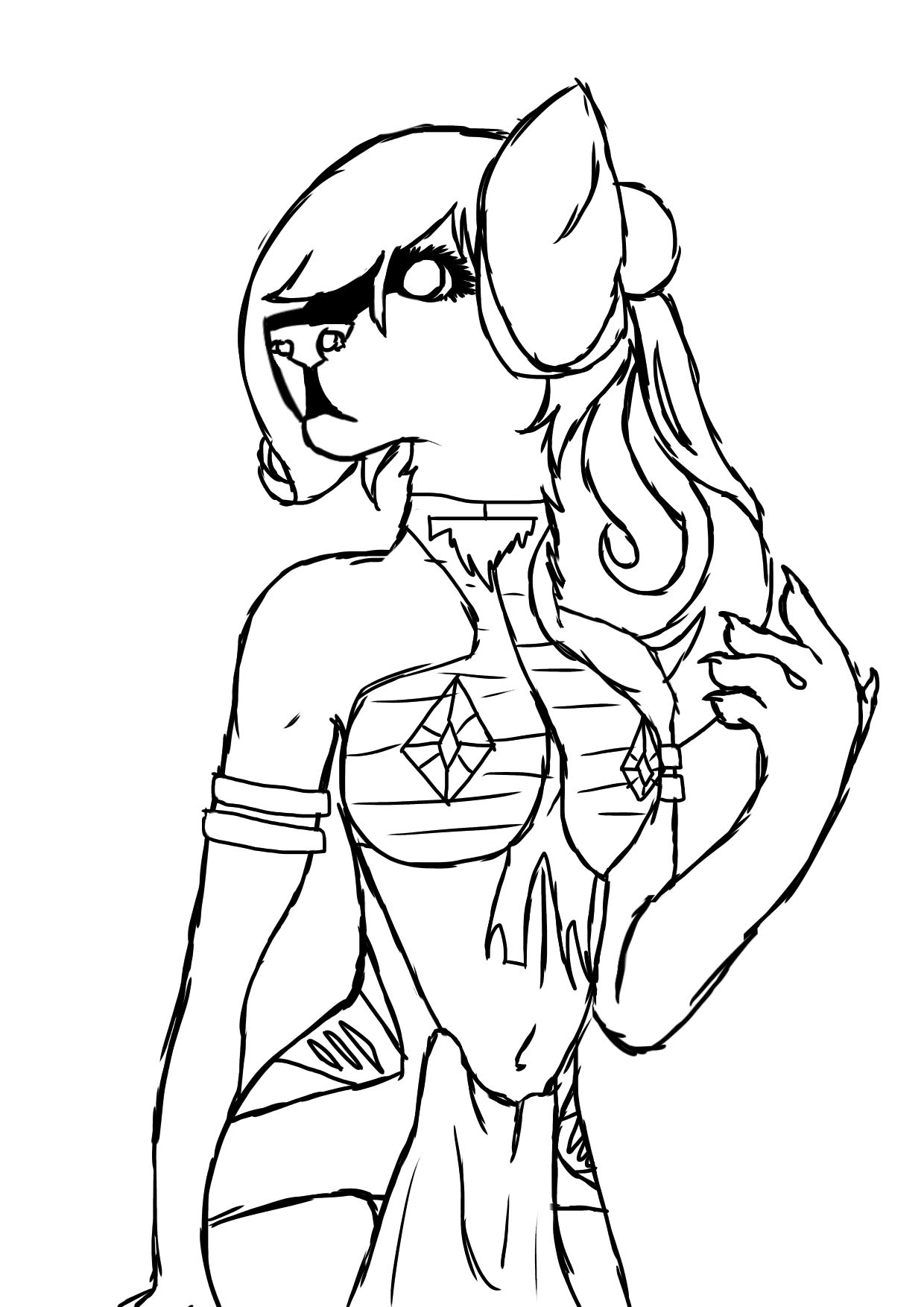 1240x1754 Furry Coloring Page By Jailin Cubero (Jaji Cubero) Art