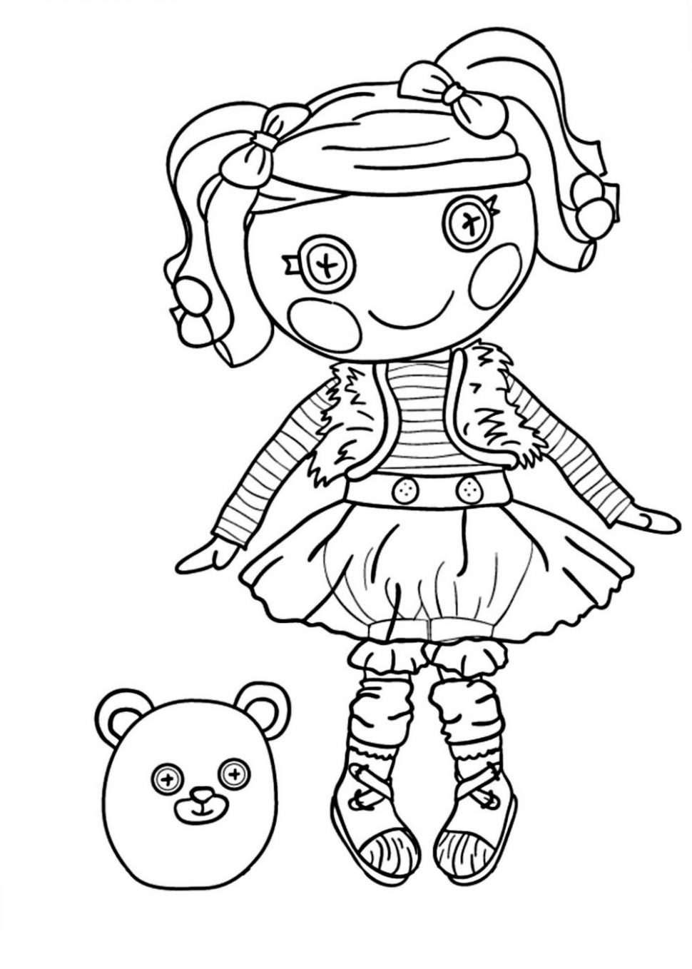 970x1358 Lalaloopsy Coloring Pages To Print For Girls Free L
