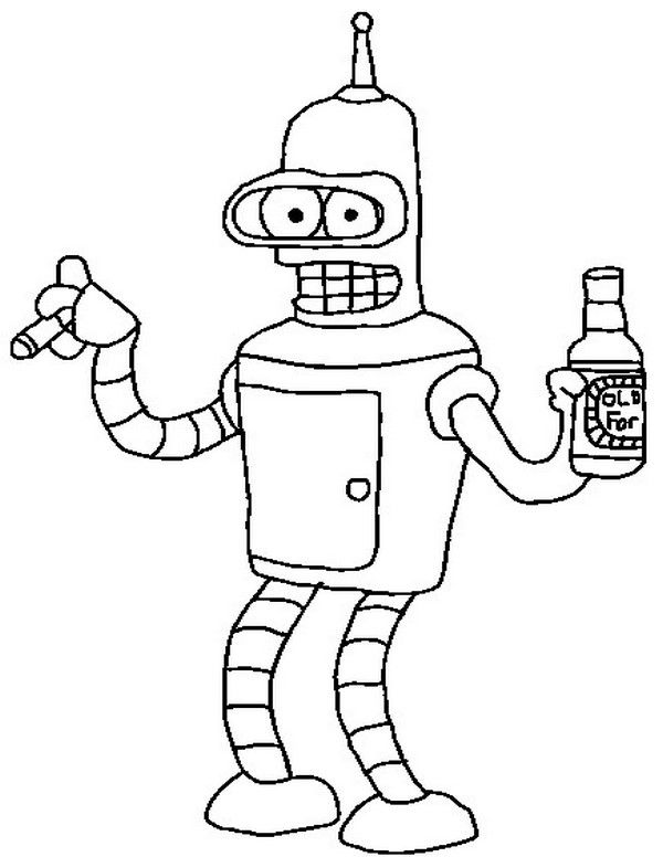 600x776 Futurama Coloring Pages 8 Coloring Pages For Kids