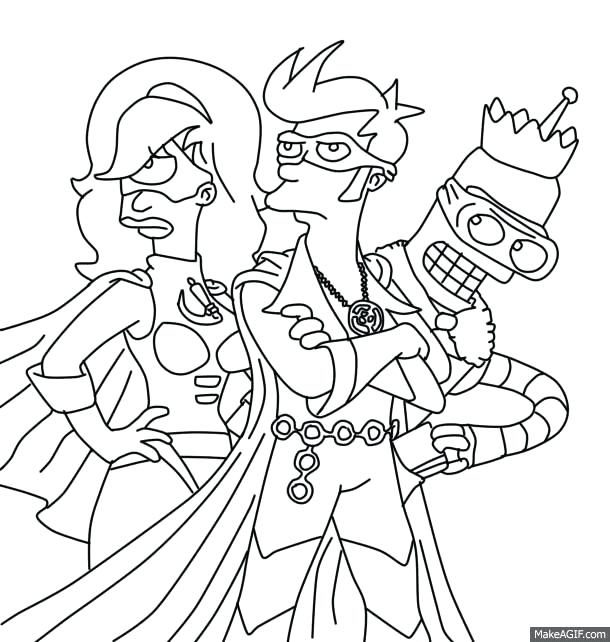 610x642 Futurama Coloring Pages Amazing Coloring Pages For Coloring Pages