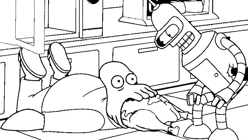825x468 Futurama Coloring Pages New Coloring Page Futurama Game Of Drones