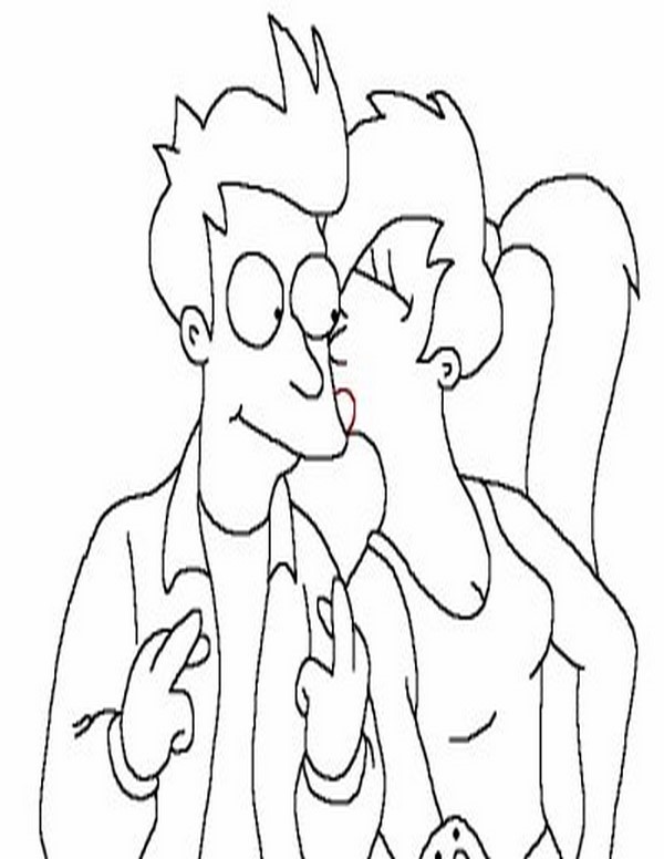 600x776 Futurama Coloring 13