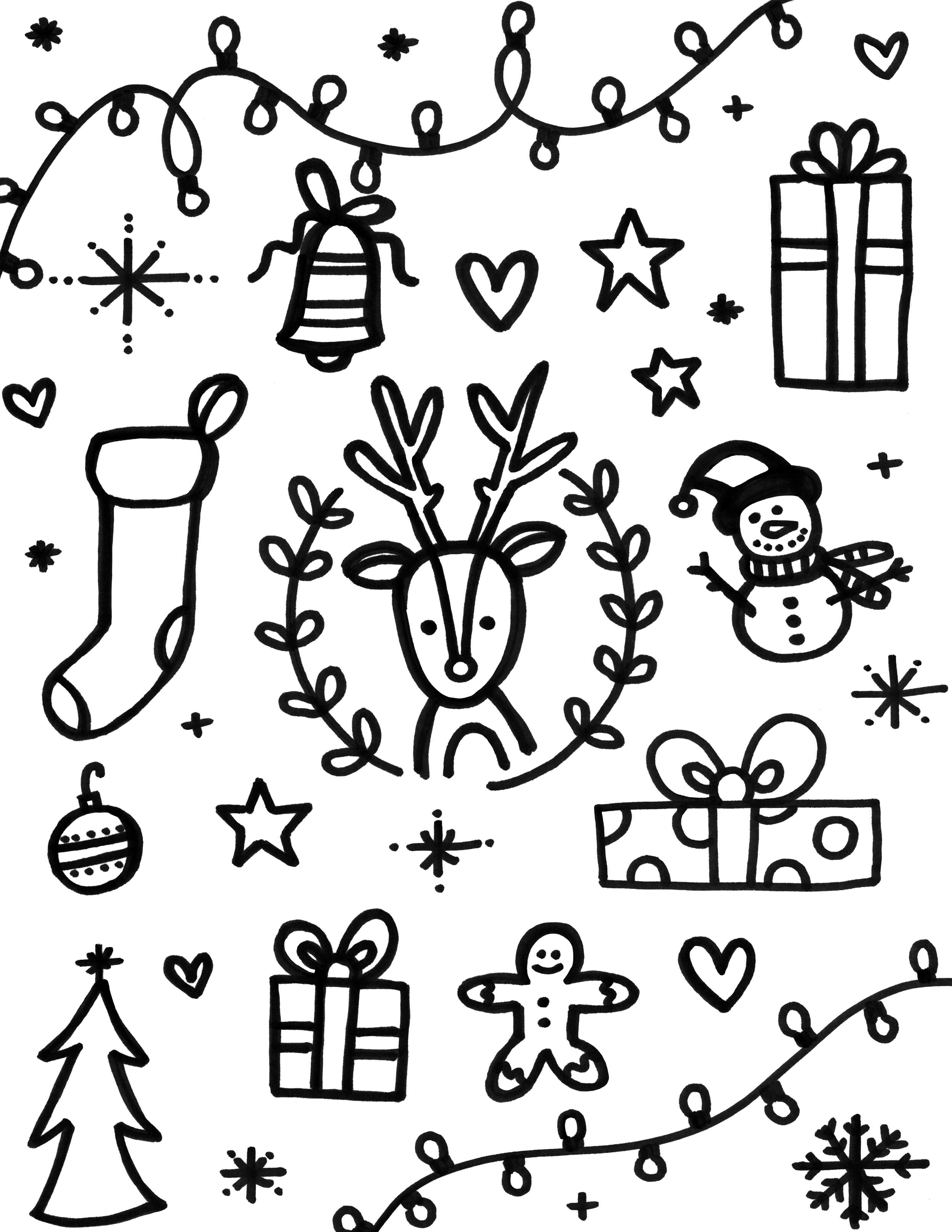 4250x5500 5 Holiday Coloring Pages For Kids!! Nickyashleigh