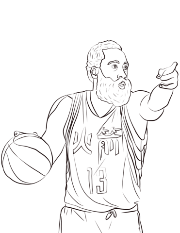371x480 Gabby Douglas Coloring Pages Awesome James Harden Coloring Page